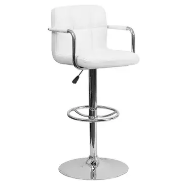 Flash Furniture CH-102029-WH-GG Bar Stool, Swivel, Indoor