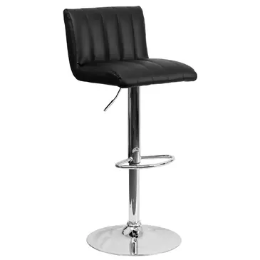 Flash Furniture CH-112010-BK-GG Bar Stool, Swivel, Indoor