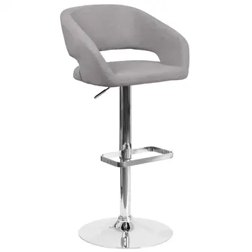 Flash Furniture CH-122070-GYFAB-GG Bar Stool, Swivel, Indoor