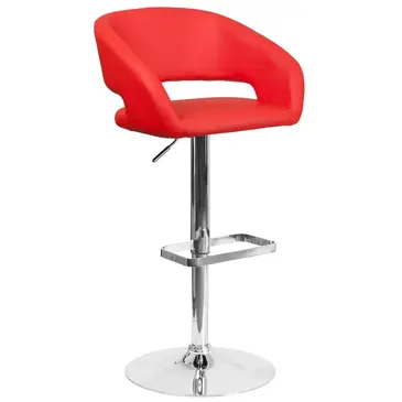 Flash Furniture CH-122070-RED-GG Bar Stool, Swivel, Indoor