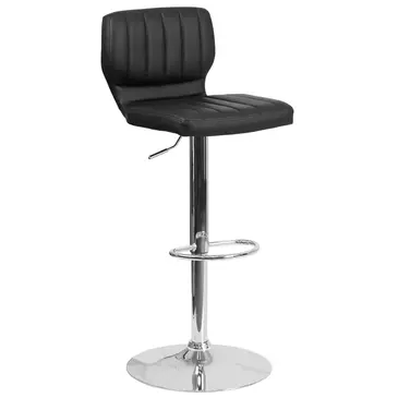 Flash Furniture CH-132330-BK-GG Bar Stool, Swivel, Indoor