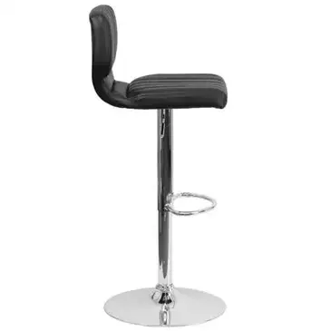 Flash Furniture CH-132330-BK-GG Bar Stool, Swivel, Indoor