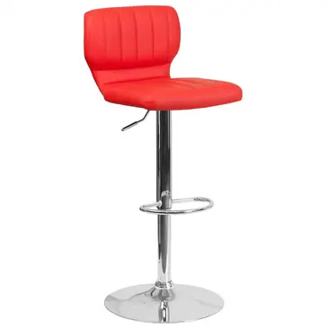 Flash Furniture CH-132330-RED-GG Bar Stool, Swivel, Indoor