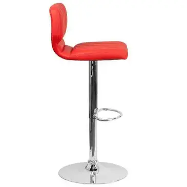 Flash Furniture CH-132330-RED-GG Bar Stool, Swivel, Indoor