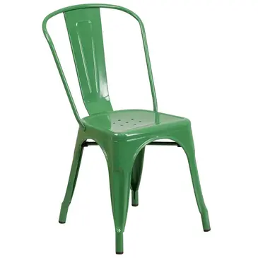 Flash Furniture CH-31230-GN-GG Chair, Side, Stacking, Outdoor