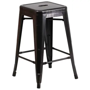 Flash Furniture CH-31320-24-BQ-GG Bar Stool, Stacking, Indoor