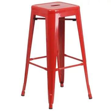 Flash Furniture CH-31320-30-RED-GG Bar Stool, Stacking, Indoor