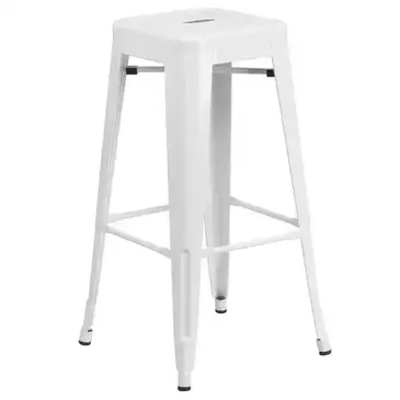 Flash Furniture CH-31320-30-WH-GG Bar Stool, Stacking, Indoor