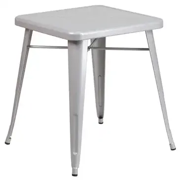 Flash Furniture CH-31330-29-SIL-GG Table, Indoor, Dining Height