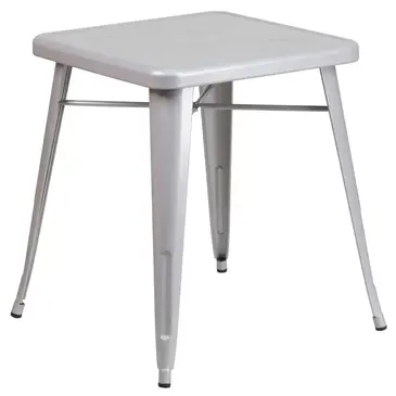 Flash Furniture CH-31330-29-SIL-GG Table, Indoor, Dining Height