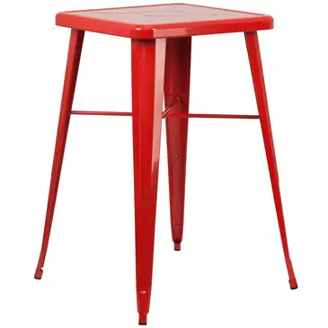 Flash Furniture CH-31330-RED-GG Table, Indoor, Bar Height