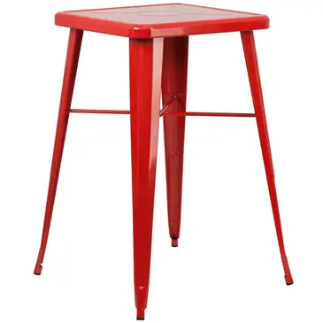 Flash Furniture CH-31330-RED-GG Table, Indoor, Bar Height