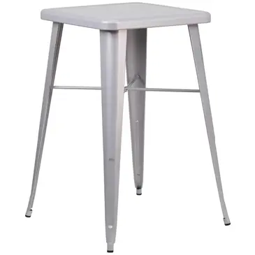 Flash Furniture CH-31330-SIL-GG Table, Indoor, Bar Height