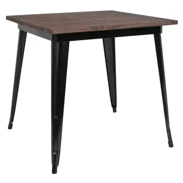 Flash Furniture CH-51040-29M1-BK-GG Table, Indoor, Dining Height