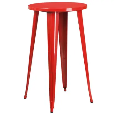 Flash Furniture CH-51080-40-RED-GG Table, Indoor, Bar Height