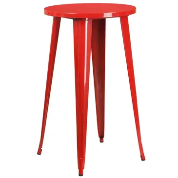 Flash Furniture CH-51080-40-RED-GG Table, Indoor, Bar Height