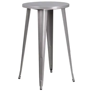 Flash Furniture CH-51080-40-SIL-GG Table, Indoor, Bar Height