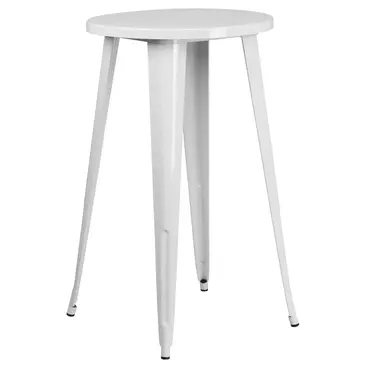 Flash Furniture CH-51080-40-WH-GG Table, Indoor, Bar Height