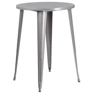 Flash Furniture CH-51090-40-SIL-GG Table, Indoor, Bar Height