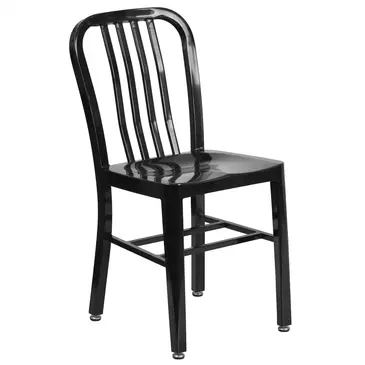 Flash Furniture CH-61200-18-BK-GG Chair, Side, Outdoor