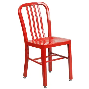 Flash Furniture CH-61200-18-RED-GG Chair, Side, Outdoor