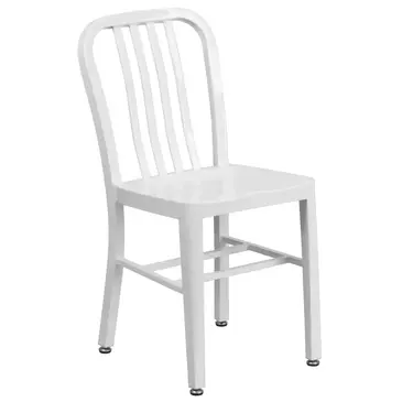 Flash Furniture CH-61200-18-WH-GG Chair, Side, Outdoor