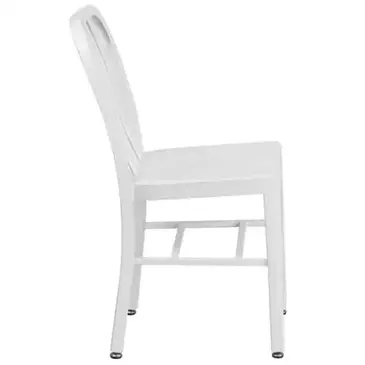 Flash Furniture CH-61200-18-WH-GG Chair, Side, Outdoor