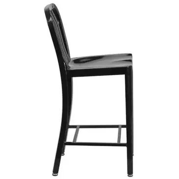 Flash Furniture CH-61200-24-BK-GG Bar Stool, Outdoor