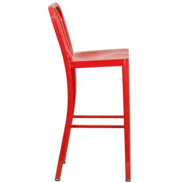 Flash Furniture CH-61200-30-RED-GG Bar Stool, Outdoor