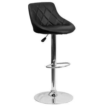 Flash Furniture CH-82028A-BK-GG Bar Stool, Swivel, Indoor