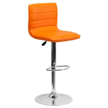 Flash Furniture CH-92023-1-ORG-GG Bar Stool, Swivel, Indoor