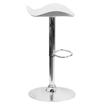 Flash Furniture CH-TC3-1002-WH-GG Bar Stool, Swivel, Indoor