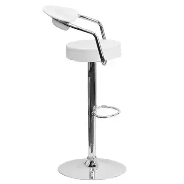 Flash Furniture CH-TC3-1060-WH-GG Bar Stool, Swivel, Indoor