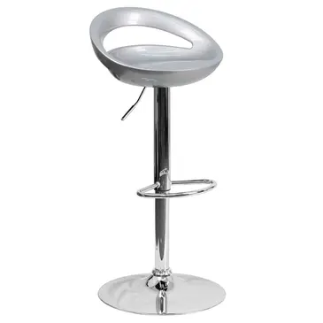 Flash Furniture CH-TC3-1062-SIL-GG Bar Stool, Swivel, Indoor