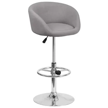 Flash Furniture CH-TC3-1066L-GYFAB-GG Bar Stool, Swivel, Indoor