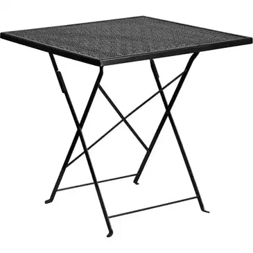 Flash Furniture CO-1-BK-GG Folding Table, Outdoor
