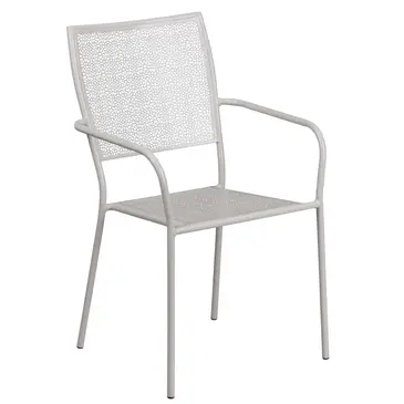 Flash Furniture CO-2-SIL-GG Chair, Armchair, Stacking, Outdoor