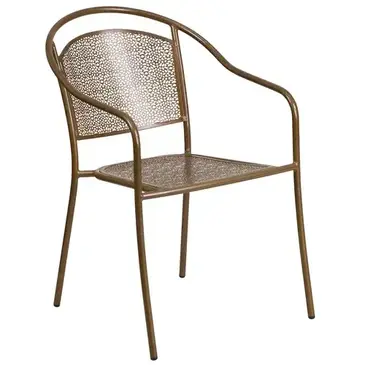 Flash Furniture CO-3-GD-GG Chair, Armchair, Stacking, Outdoor