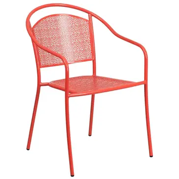 Flash Furniture CO-3-RED-GG Chair, Armchair, Stacking, Outdoor