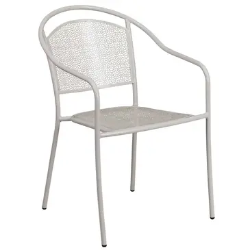 Flash Furniture CO-3-SIL-GG Chair, Armchair, Stacking, Outdoor