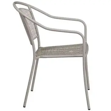 Flash Furniture CO-3-SIL-GG Chair, Armchair, Stacking, Outdoor