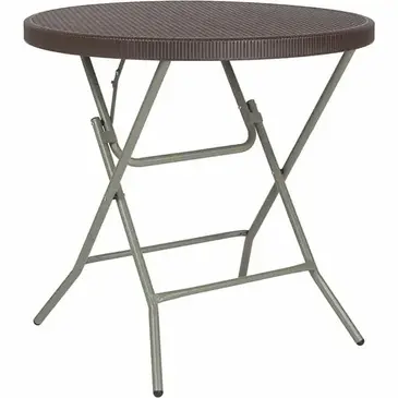 Flash Furniture DAD-FT-80R-GG Folding Table, Round