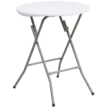 Flash Furniture DAD-YCZ-80R-1-SM-GW-GG Folding Table, Round