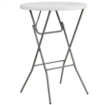 Flash Furniture DAD-YCZ-80R-2-BAR-GW-GG Folding Table, Round