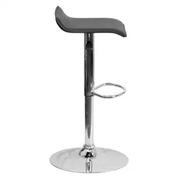 Flash Furniture DS-801-CONT-BK-GG Bar Stool, Swivel, Indoor