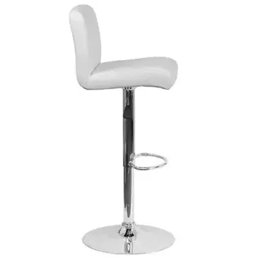 Flash Furniture DS-8101B-WH-GG Bar Stool, Swivel, Indoor