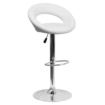 Flash Furniture DS-811-WH-GG Bar Stool, Swivel, Indoor