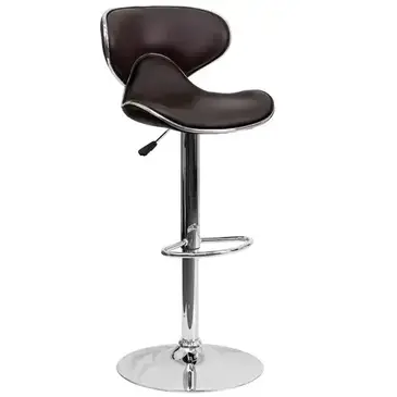 Flash Furniture DS-815-BRN-GG Bar Stool, Swivel, Indoor