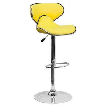 Flash Furniture DS-815-YEL-GG Bar Stool, Swivel, Indoor