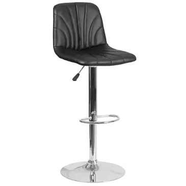 Flash Furniture DS-8220-BK-GG Bar Stool, Swivel, Indoor